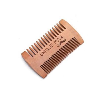 Natural Green Pear Wood Hair Brush Hair Comb For Men Beard Care Anti-Static Wood Comb Hair Care Tools Round Brushing Brush Hair