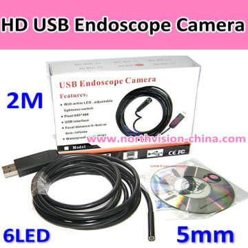 Super Small 5.5mm Waterproof USB Wire Pipe Inspection Endoscope Camera