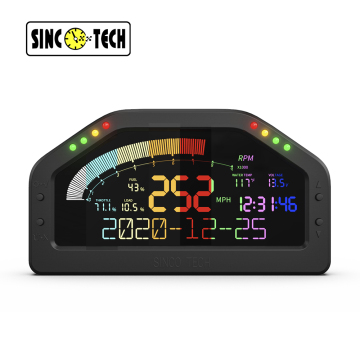 Sincotech 6.5 '' LCD Instrument Black OBD 2 Race Dash