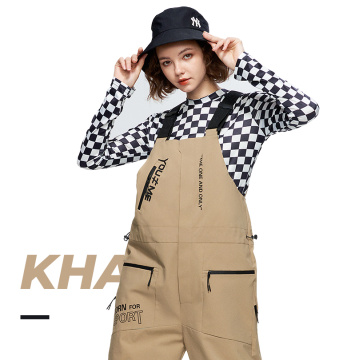 Ski Bib Pants Women Snowboard Waterproof