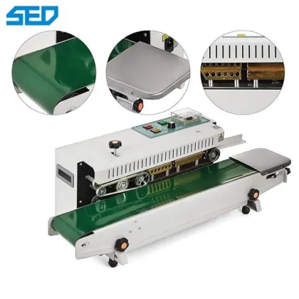 Continuous Rice Bag and Plastic Bag Sealing Machine with Induction Heat Sealing Technology