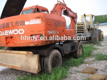 Used wheel excavator Daewoo DH130W for sale