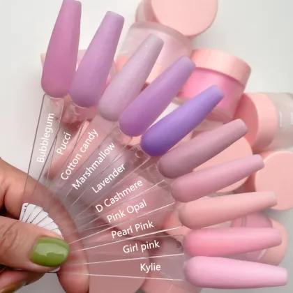 Professional Nail Tech Acrylic Powder - Cover Pink White Clear Bulk Dipping Powder