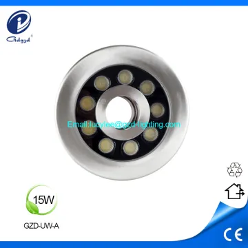 15W IP68 waterproof led fountain underwater light