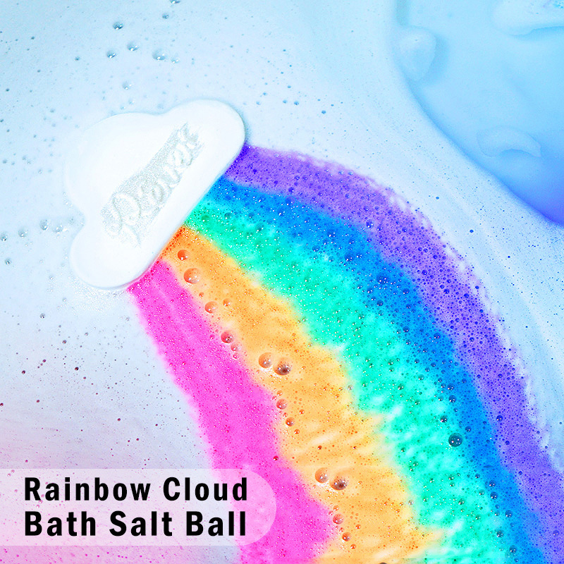1pcs 180g Organic Bath Salt Body Essential Oil Bath Ball Natural Bubble Bath Bombs Ball Natural Bubble Shower Rainbow Soap TSLM2