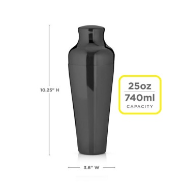 Kwaliteit Barware 750 ml Gunmetal Finish Bar Shaker