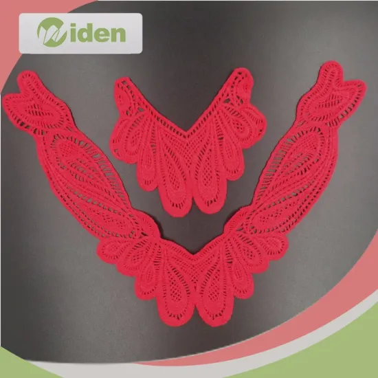 Water soluble lace embroidery lace collar red collar collar Brooch garment accessories decorative embroidery DIY
