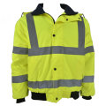 Flourescent green winter raincoat for men