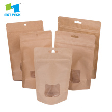 Bolsa de pie compostable con cremallera