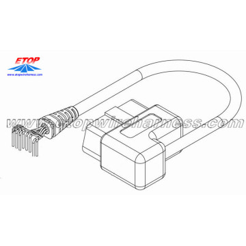 OBD Diagnostic Connector For Automobile