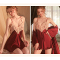 Solid Colour Lace Set New backless pajamas for women Manufactory