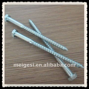 DIN571 Hexagonal head wood screw China manufacturer/made in China high quality and competitive price factory supply