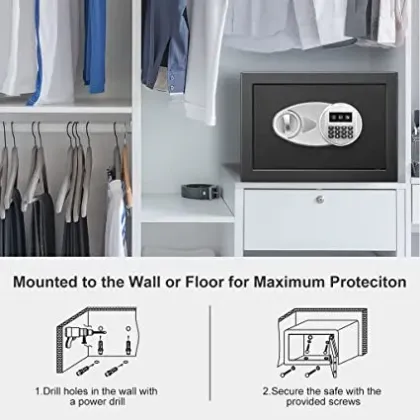 Digital Security Safe Box Cach Safe Lock Safe for Home Office Hotel (DHS4520)
