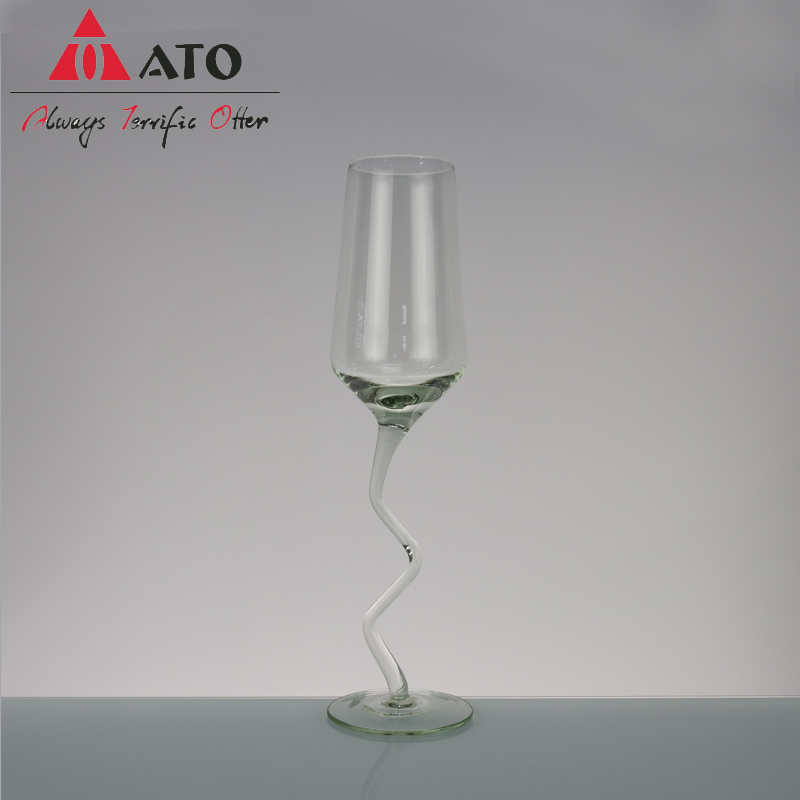 Casas de martini de vaso ondulado de vidrio de borosilicato de ATO