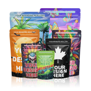Custom Plastic Zipper Bags for Food Packaging - Mylar Ziplock Stand-Up Pouches for Nuts and Snacks