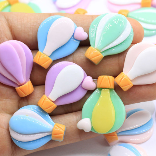 Flat Back Hot Air Balloon Shaped Resin cabochon Handgemaakte ambachten Decor Kralen Charms Telefoon Shell Decoratie Spacer