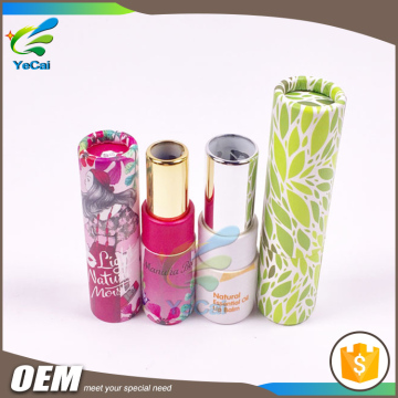 Free sample luxury design round packaging gift box paper tube,custom lip balm tube paper eco friendly