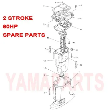 BOLT WITH WASHER FOR YAMAHA SEATAN 2-STROKE 60HP OUTBOARD ENGINE UPPER CASING SPARE PARTS