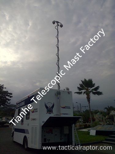 Vehicle Rear Mounted Telescopic Mast