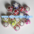 5.5MM Large Hole Metal Gallery Beads Oil Drop Big Hole Spacer Beads Charms