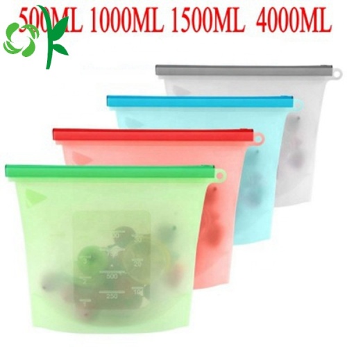 Tas Penyimpanan Makanan Reusable Silicone BPA Gratis