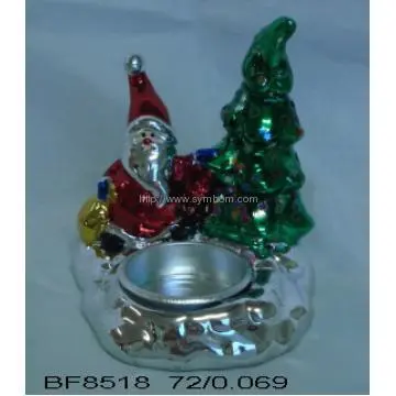 Ceramic Christmas Tree And Santa