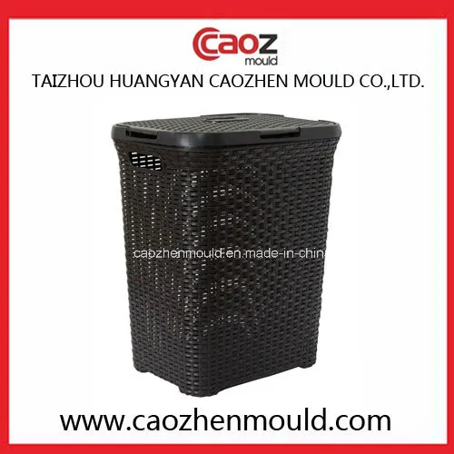 Plastic Injection Laundry Basket Mould with Rattan Design