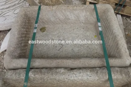 square stone planter ancient stone flower pot landscpaing