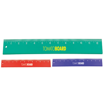 12 Inch Plastic Ruler with Hole