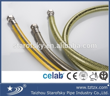 EN 14800 flexible natural gas braided hose with PVC cover
