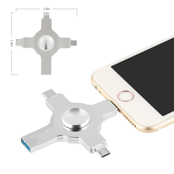 Hochgeschwindigkeits USB-Flash-Laufwerk 4-in-1-Typ C &amp; Micro USB OTG Memory Stick (4 GB bis 256 GB)