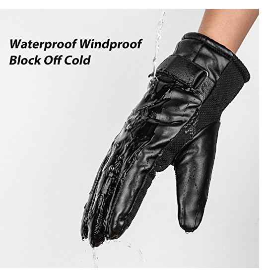 Pu leather Electric Shock Gloves