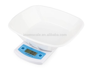 2kg or 5kg High Quality Sensor food kitchen scale, can add an extra bowl
