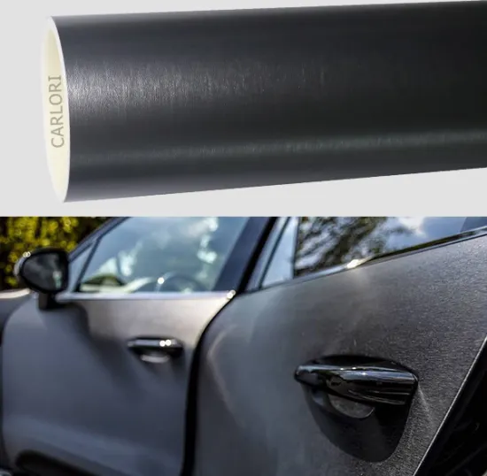 brush metallic grey car wrap