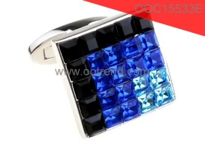Blue skype design for great success man stainless steel cufflink