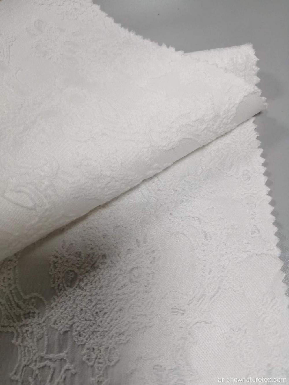 القطن البوليستر 3D Jacquard Stretch Fabric لمعطف Lady&#39;s