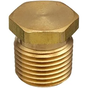 Hex Head plug pin brass cnc machining