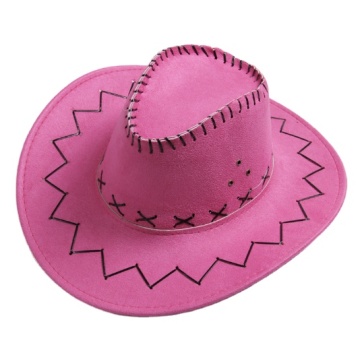 Brown Cowboy Top Hat Accessory for Halloween Costume or Beach Party Wear
