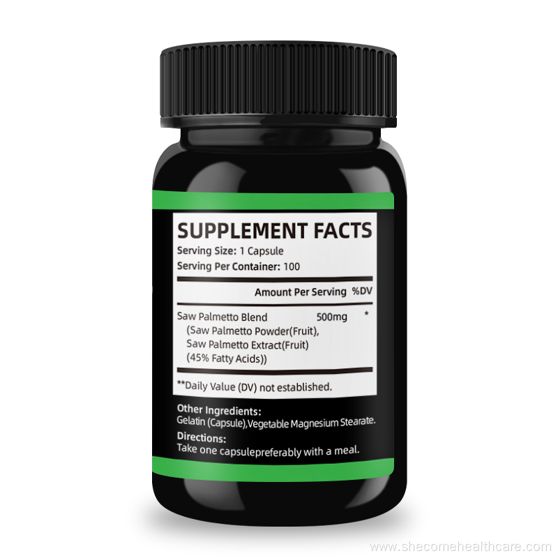Saw Palmetto Capsules prevent hair loss prostate capsules