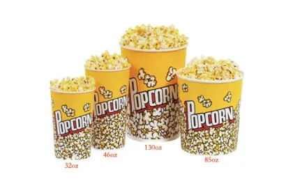 85oz Biodegradable Paper Cups for Popcorn