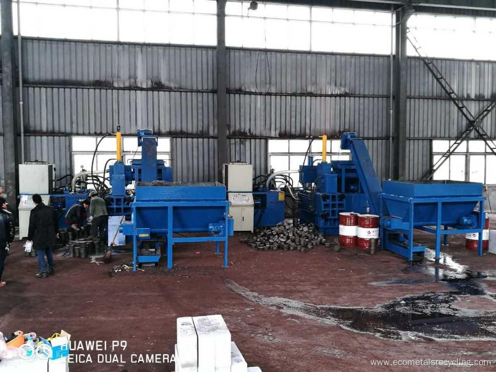 Ecohydraulic Scrap Metal Chip Briquetter for Smelting