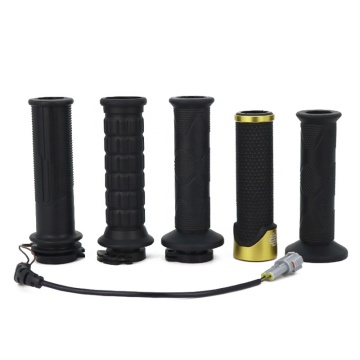 Universal Heated Motorcycle Bike Grips - Rubber Warm Ergonomic Handlebar Covers