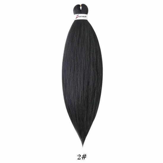 Pre-stretched Ombre Hair Braid Synthetic Yaki Braiding Hair Extension Prestreched Ez Braid Synthetic Hair