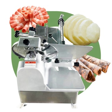 เครื่องตัดเนื้อสัตว์กึ่งอัตโนมัติไฟฟ้าแบบกึ่งอัตโนมัติ SA-MS-2 600kg/h 10inch