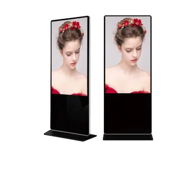43-65 inci lantai dalam ruangan berdiri ultra tipis rambu digital LCD