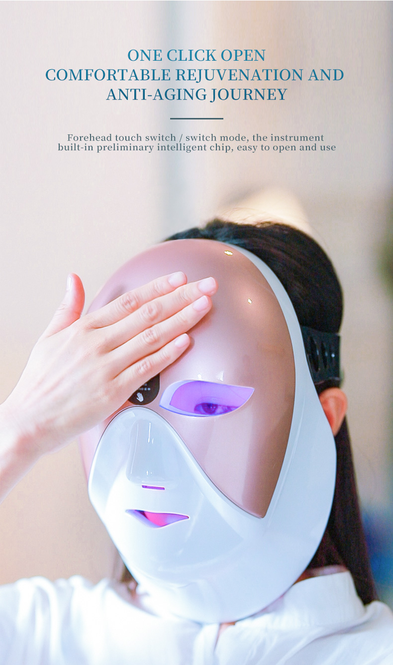 LED Face Mask 7 Light Therapy Red Light Therapy for Face _13