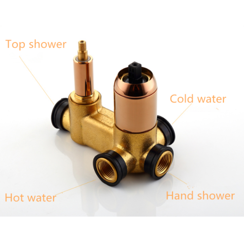 Full Set Bathroom Concealed Brass Shower Faucet