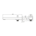 Brass Shower Spout With Divertor