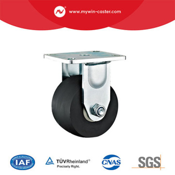 100MM Extra heavy duty Low gravity Nylon Plate Rigid Wheel Caster