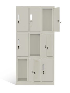 Changing Room 9 Door Steel Lockers for Gym